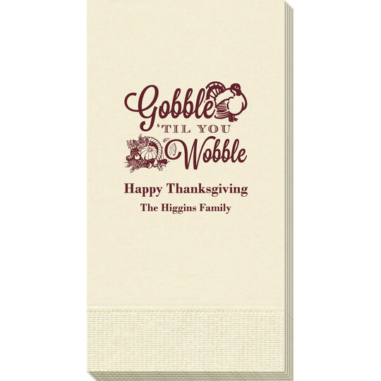 Gobble Til You Wobble Guest Towels